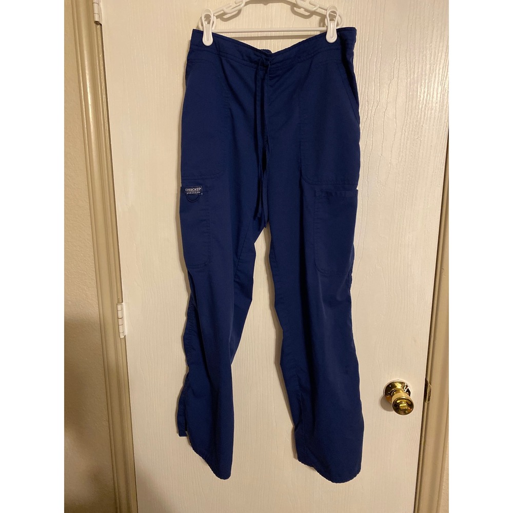 Cherokee Workwear Navy Blue Scrub Pants Cargo Drawstring WW120 Mens Medium
0185